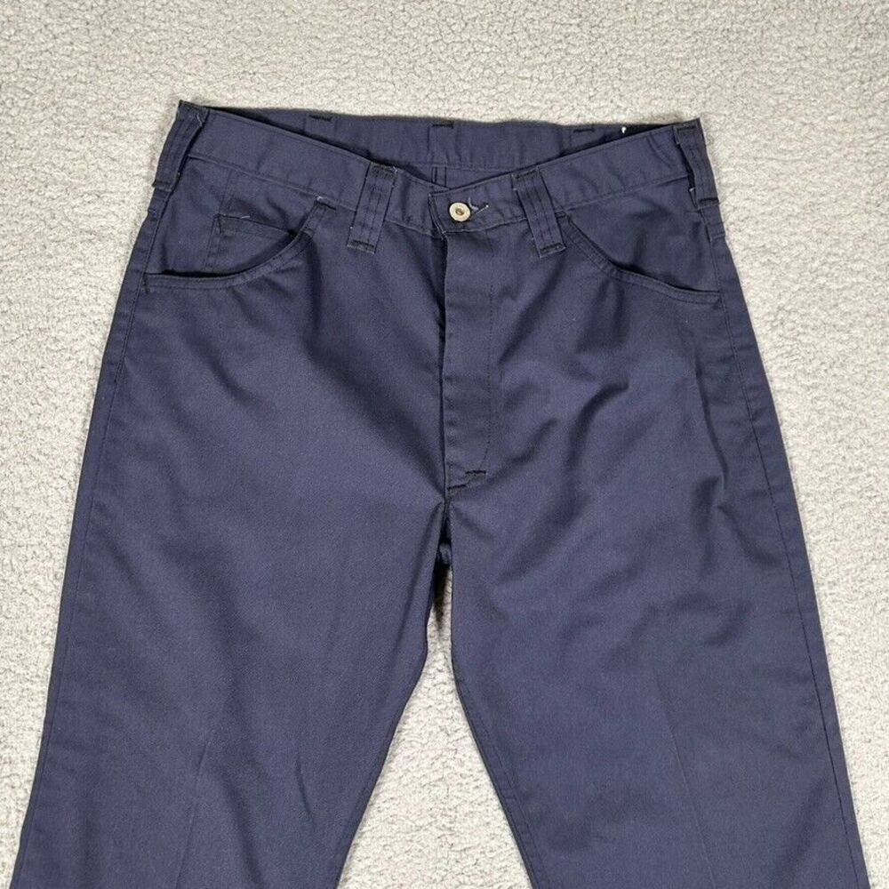 Unitog Pants Mens 30x29 Blue Vintage Canvas Union Made Casual Preppy Workwear - Picture 2 of 10